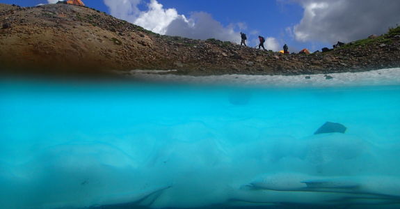 Underwater Glacial Pool Photo