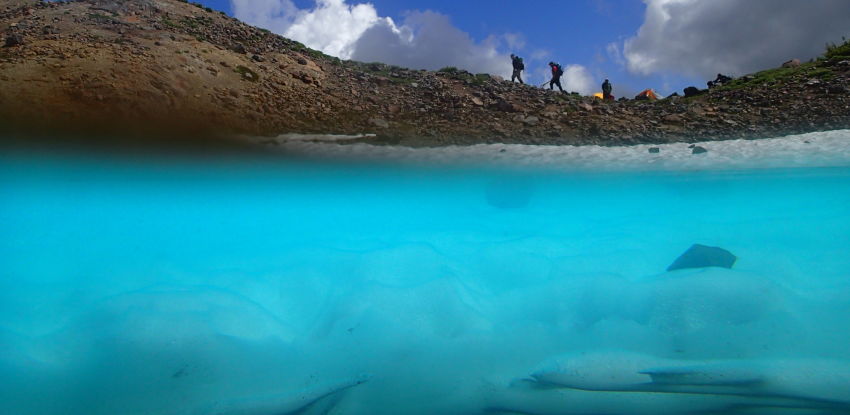 Underwater Glacial Pool Photo