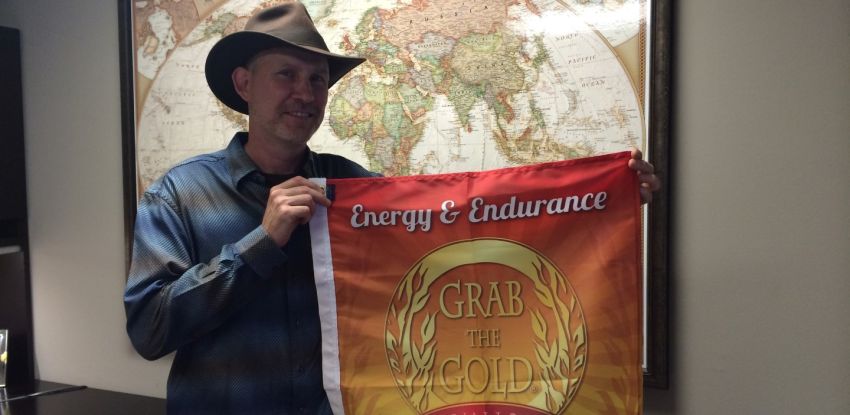 Grab the Gold Summit Flag