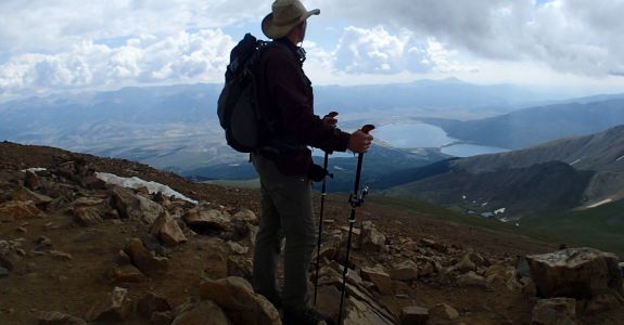 Standing on the Mt Elbert Summit