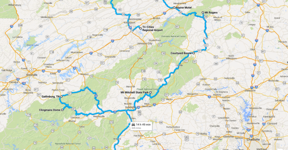 SouthEastern Trip: 5 State Highpoints in 7 Days