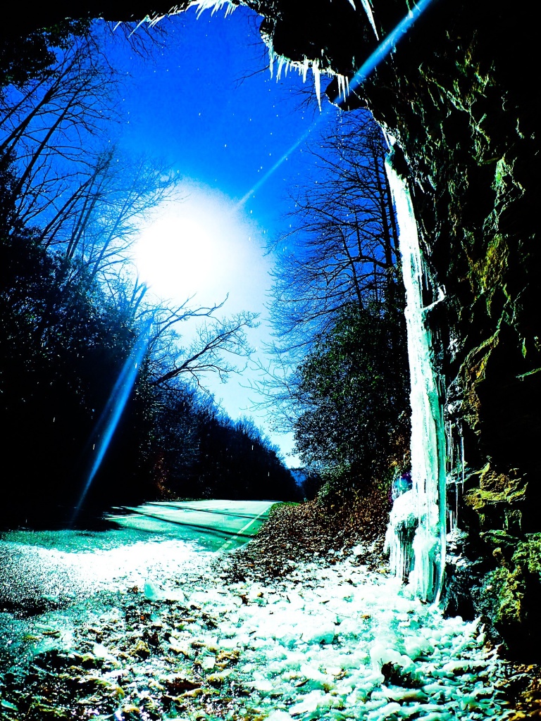 Mt Mitchell NC Icy Tunnel