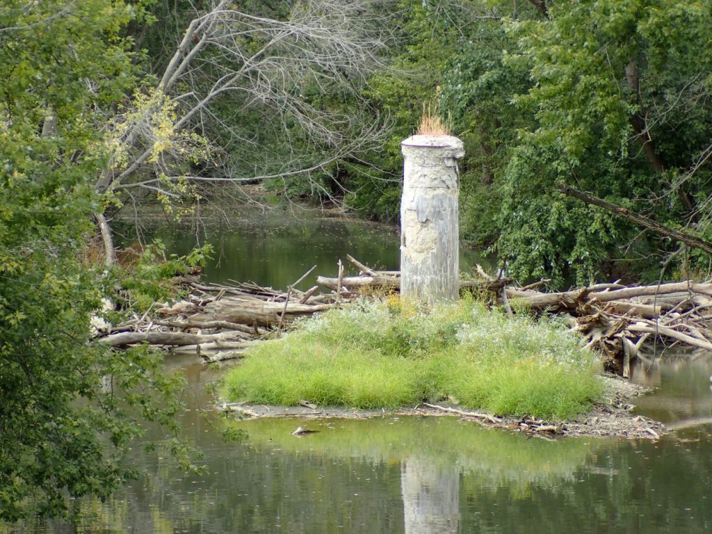 Remnants of a broken bridge