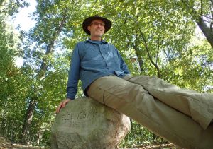 Danger sitting on the Hoosier Hill Rock