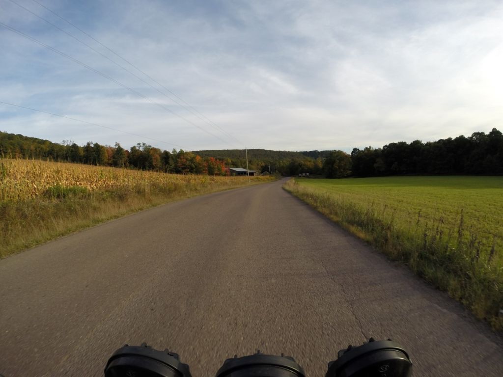 The countryside was populated with Amish farms