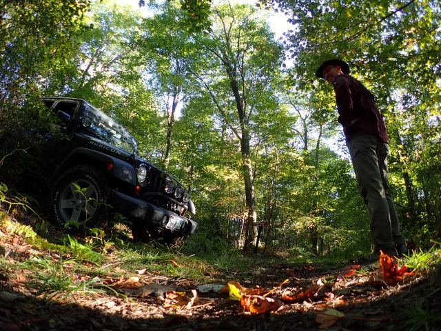 The jeep took me to just below the summit