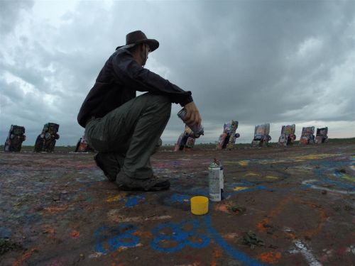 A photo I shot the last time we passed through Amarillo