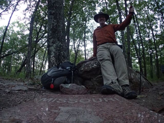 The trees block the view here, but it is a pleasant area