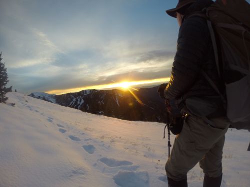 A fabulous mountain sunset