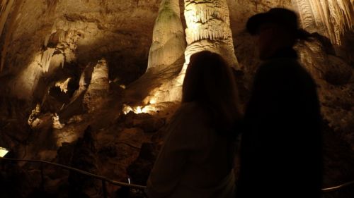 Susan and Robert in the Carlsbad Caverns Hall of Giants