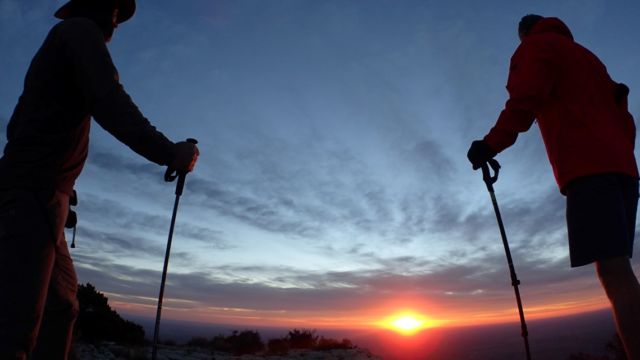 Danger and Rick waiting for the sunrise.