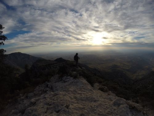 There were many beautiful vistas coming down from the summit.